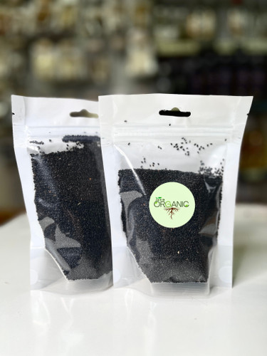 تخم شربتی درشت جاوید ارگانیک – دانهای مغذی و طبیعی برای نوشیدنی و دسر